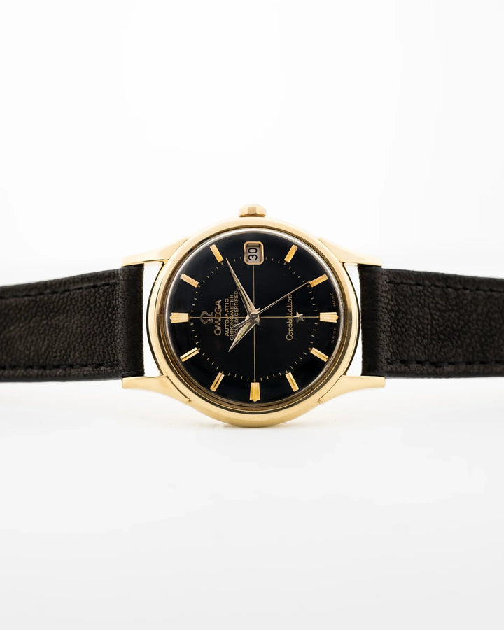 Omega Constellation 18k Black Gilt Dial 1961