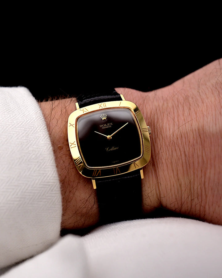 Rolex Cellini Royal Vintage  Black Roman 1980s