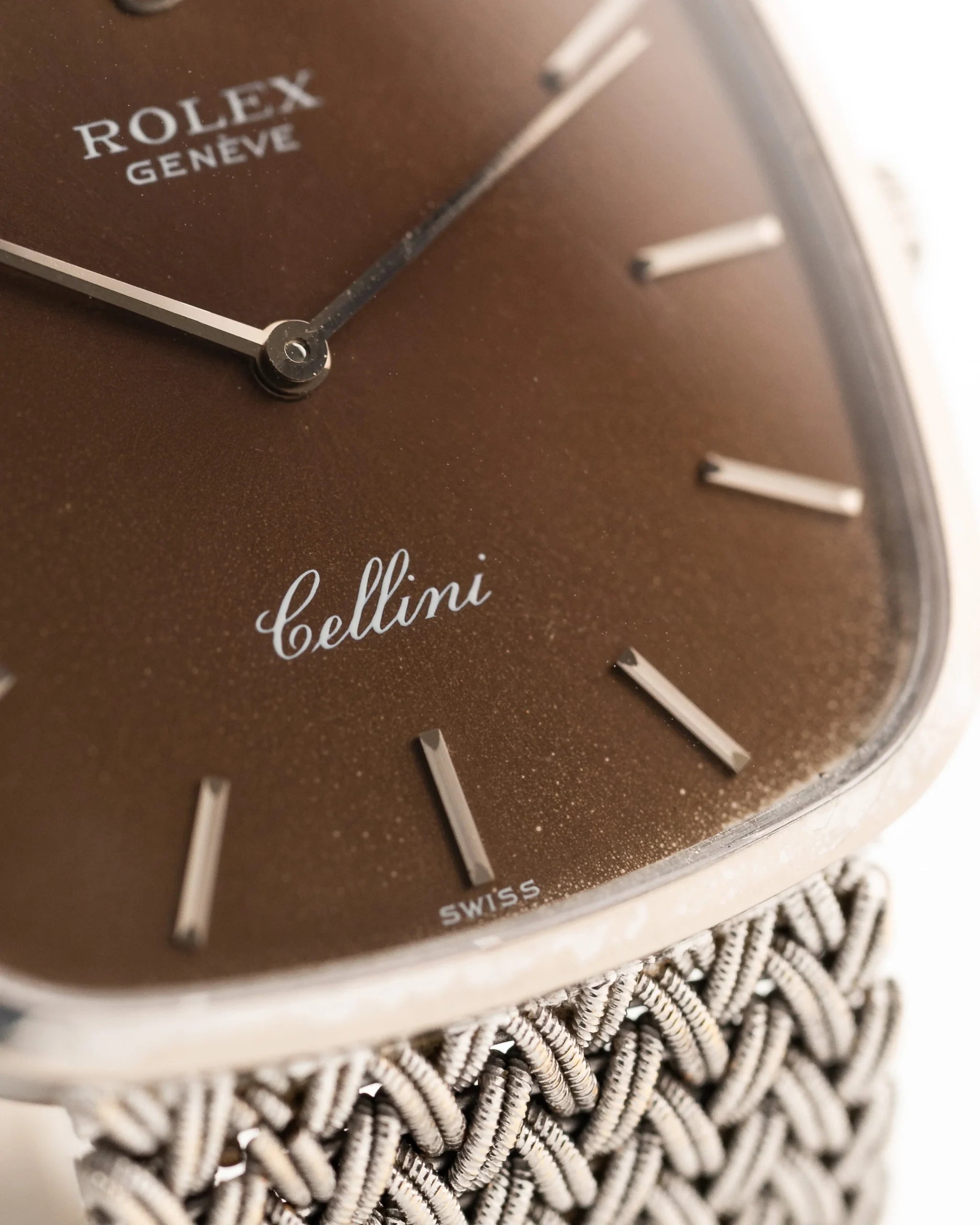Rolex Cellini 18k Square Tropic 1976