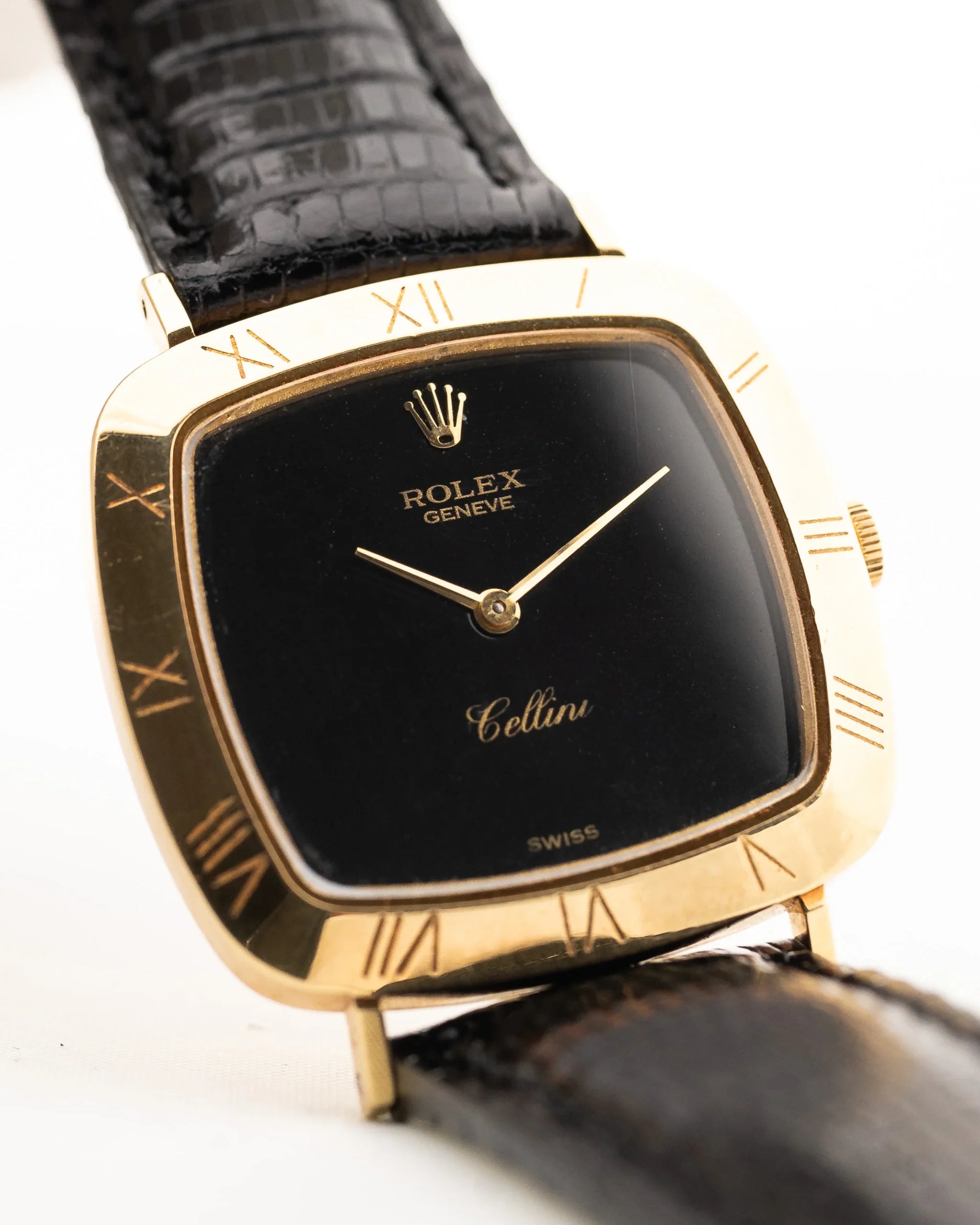 Rolex Cellini Royal Vintage  Black Roman 1980s