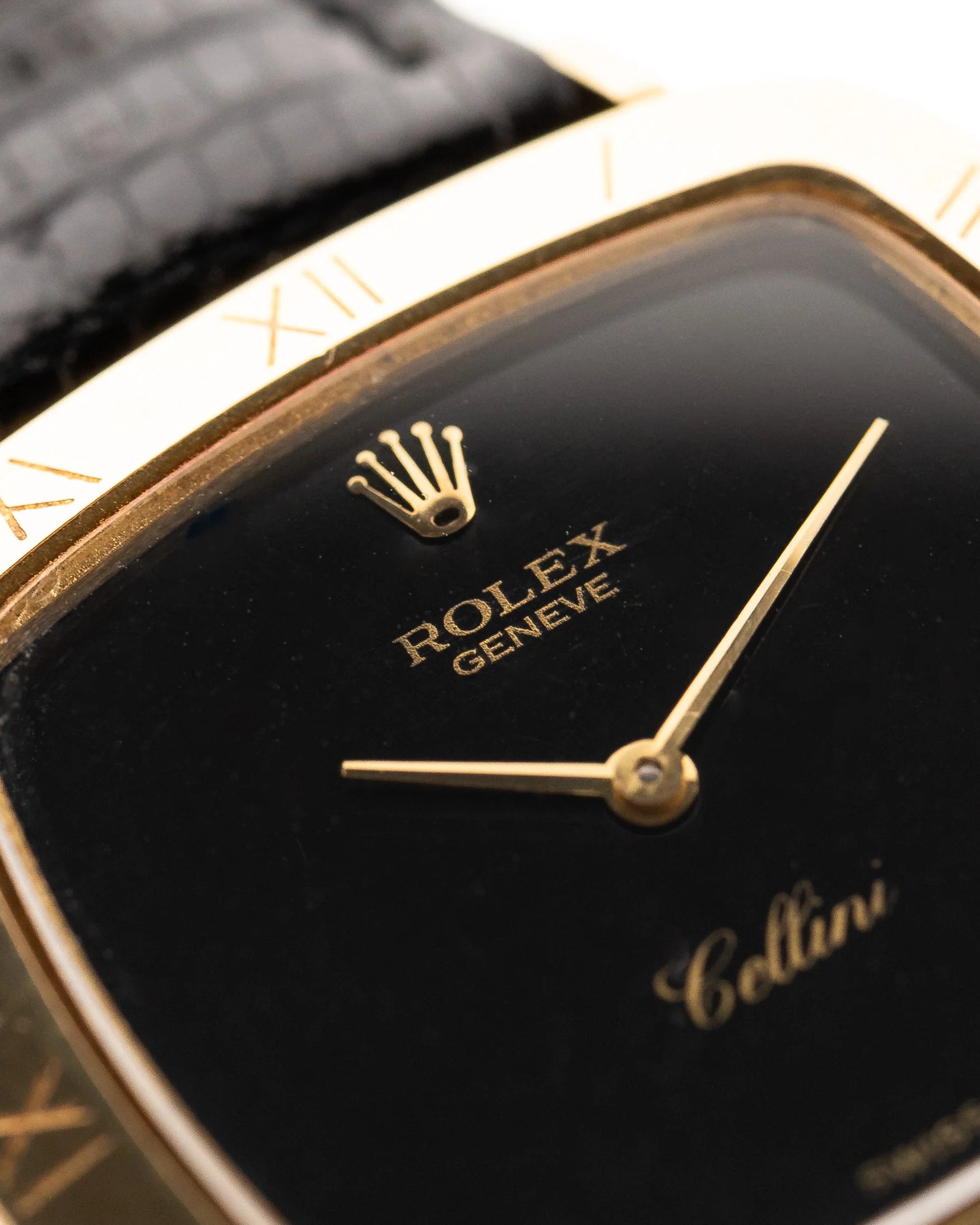 Rolex Cellini Royal Vintage  Black Roman 1980s