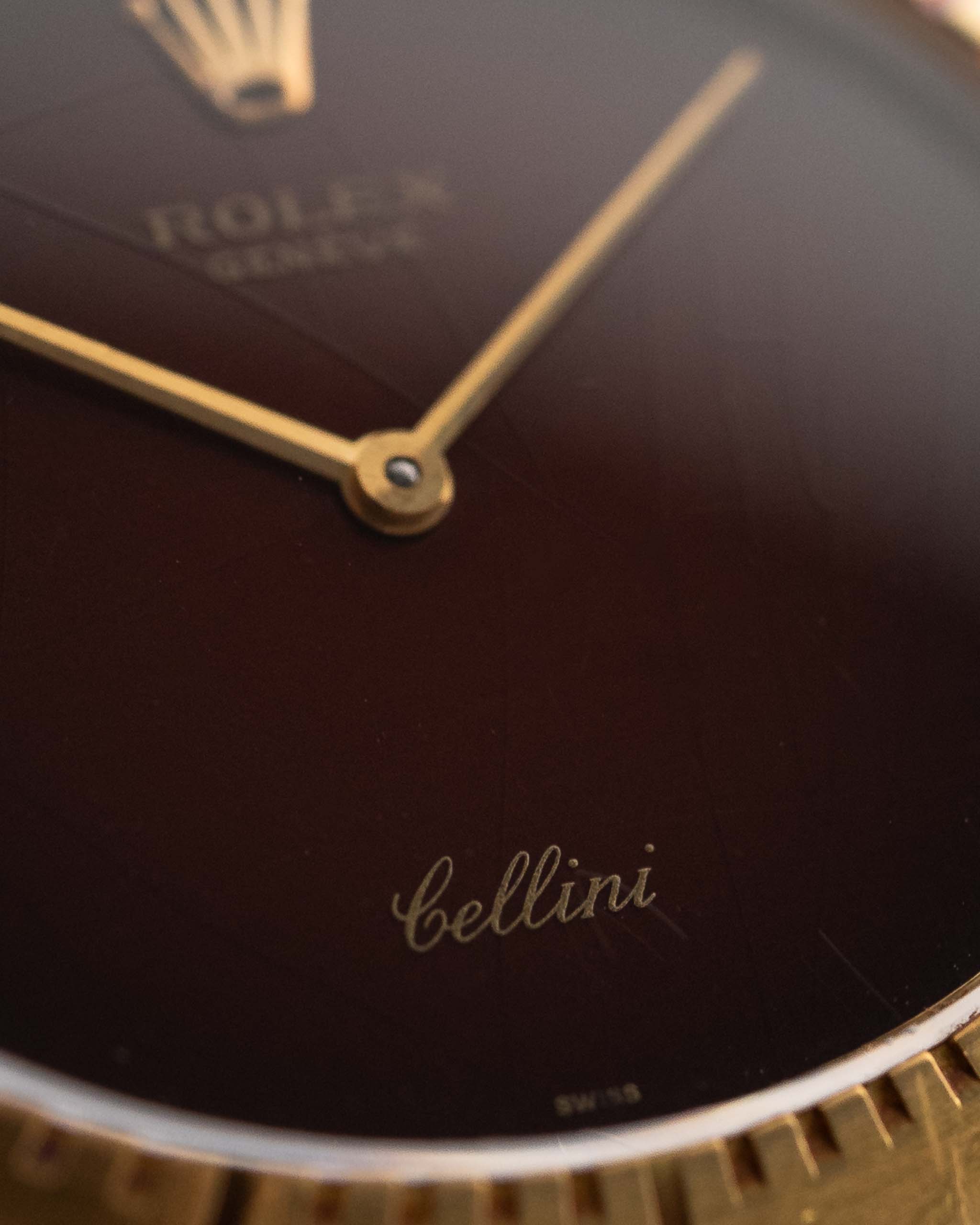 Royal Red & Gold Moon Cellini 4083 Ombre 1973 (7-A Quality)