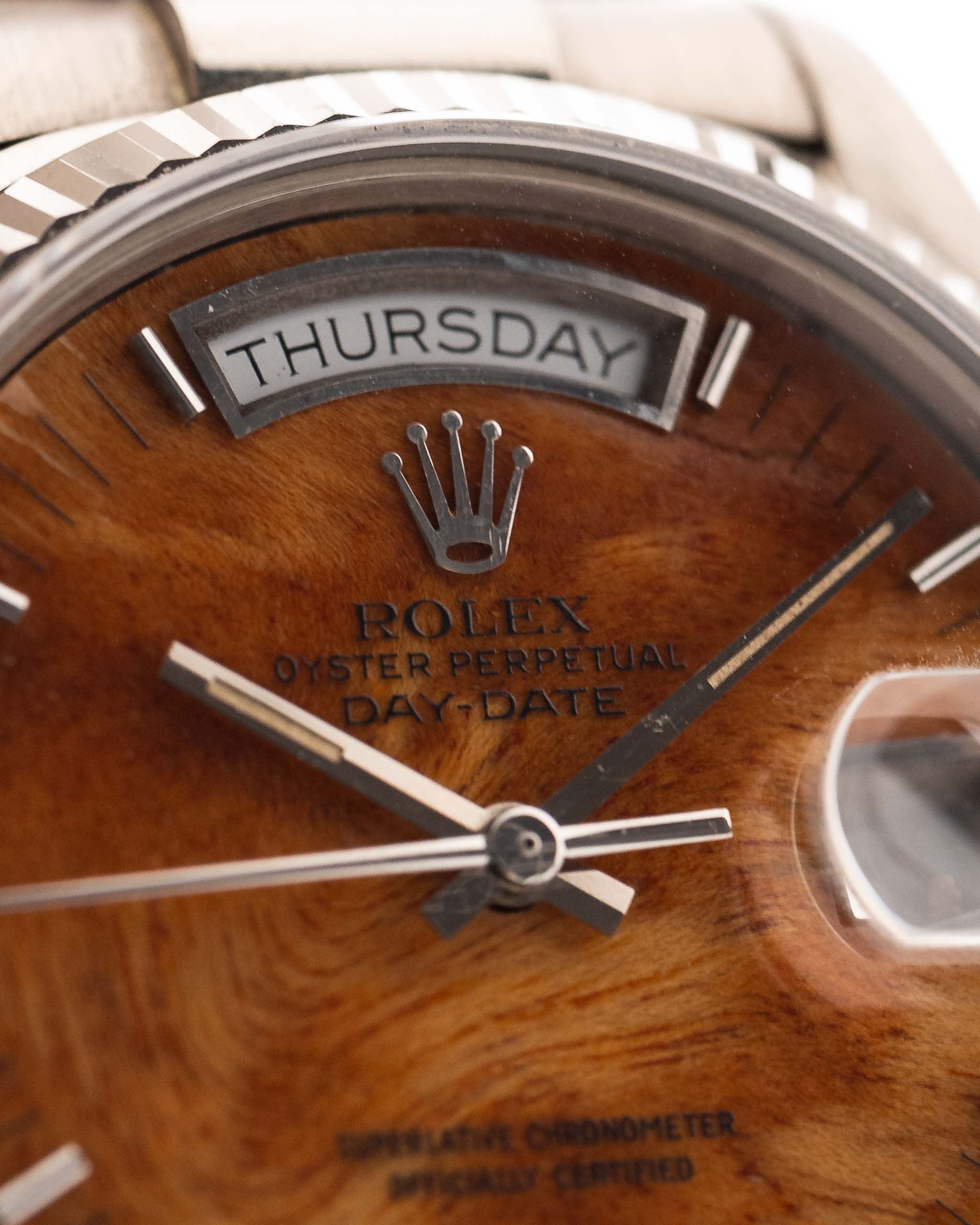 Royal Tiger  Day Date 18039 Burl Wood 1987 (7-A Quality)