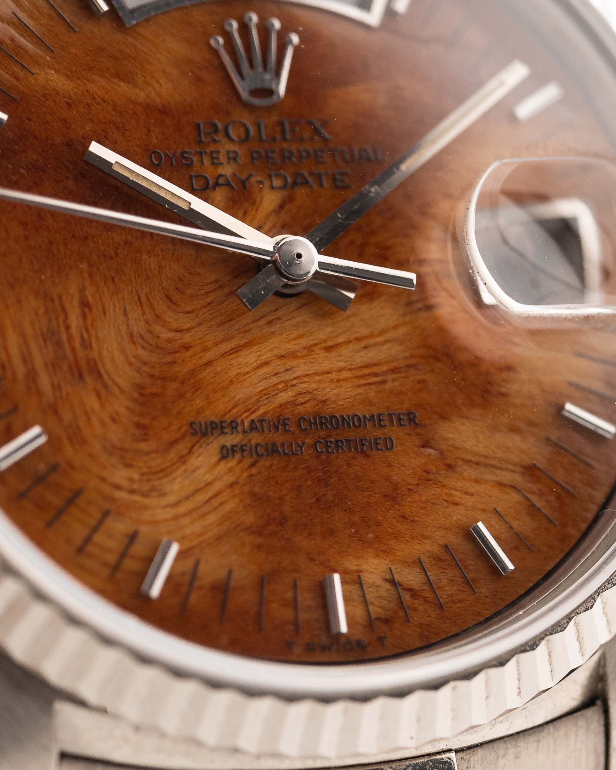 Royal Tiger  Day Date 18039 Burl Wood 1987 (7-A Quality)
