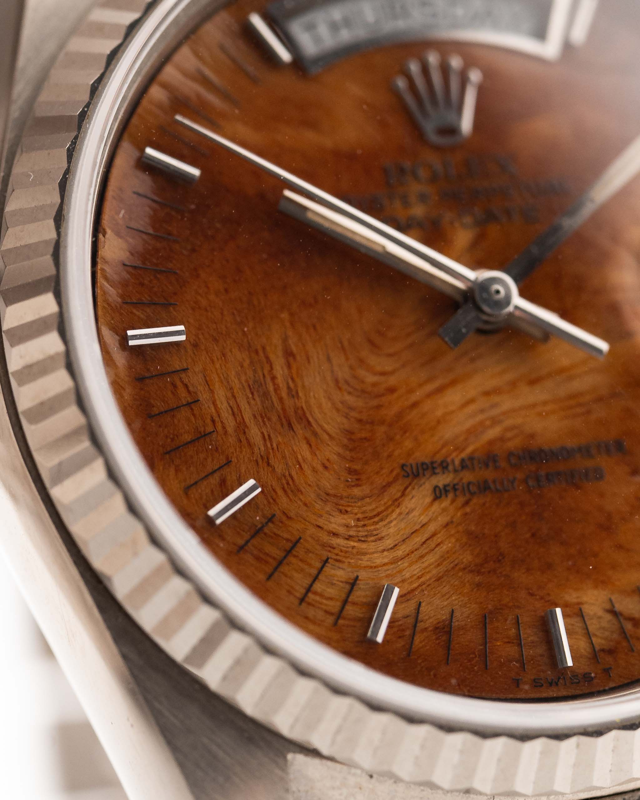 Royal Tiger  Day Date 18039 Burl Wood 1987 (7-A Quality)