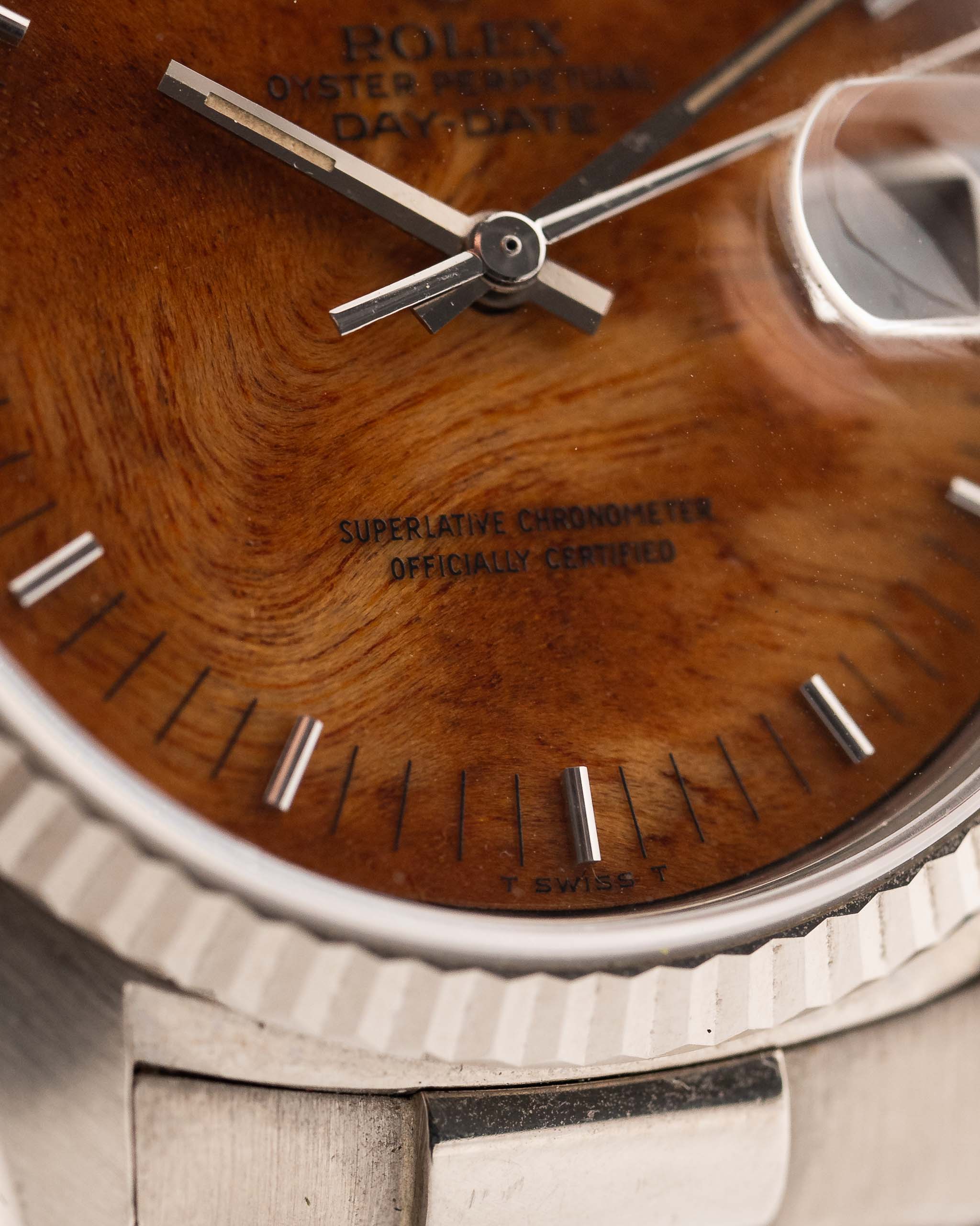 Royal Tiger  Day Date 18039 Burl Wood 1987 (7-A Quality)