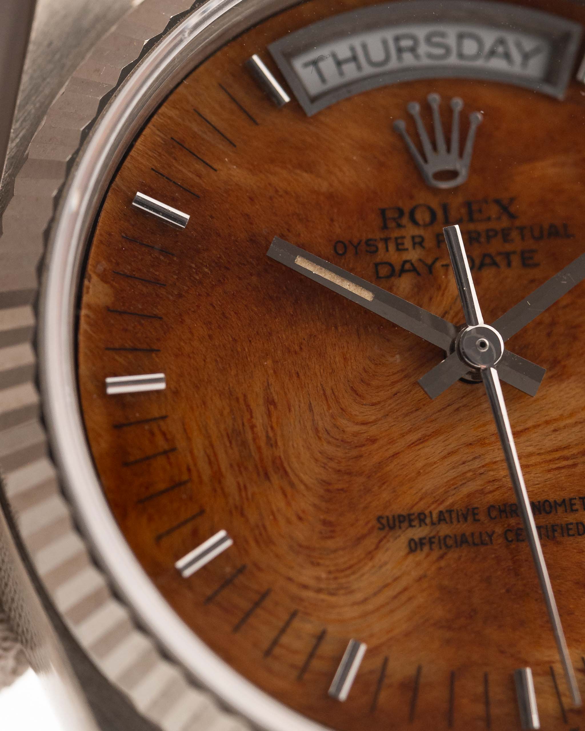 Royal Tiger  Day Date 18039 Burl Wood 1987 (7-A Quality)