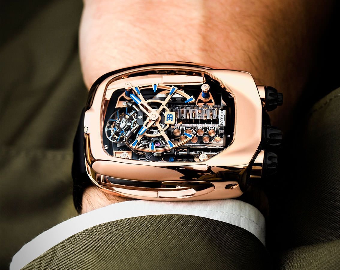 Bugatti Chiron Tourbillon Rose Gold Fully Automatic